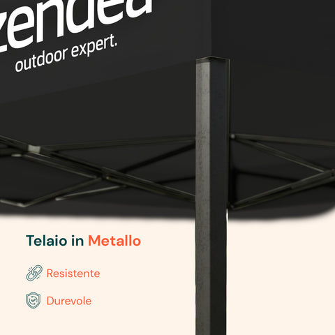 Gazebo Richiudibile 3x3 m Impermeabile con Borsa e Pesi Inclusi