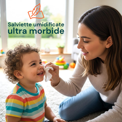 Salviettine Baby 72 / 864 pz – Morbide a Nido d’Ape Fragranza Latte d' Avena e Riso, Aloe o Crema al Talco
