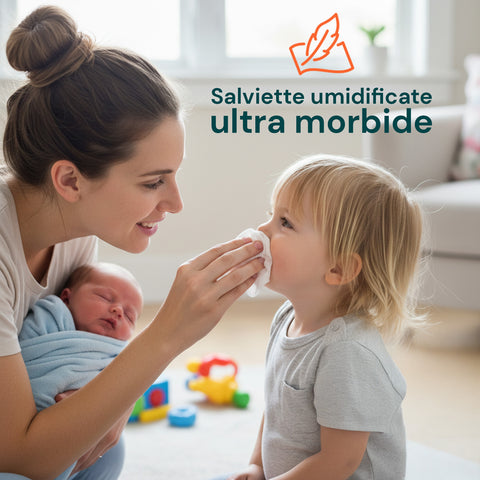 Salviettine Baby 72 / 864 pz – Morbide a Nido d’Ape Fragranza Latte d' Avena e Riso, Aloe o Crema al Talco