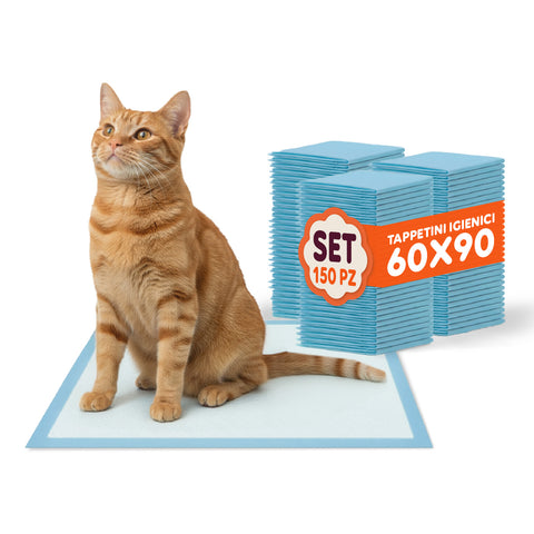 Tappetini Igienici Traversine al Carbone Attivo o Essential 60×90 – Set Vari Formati con Adesivi