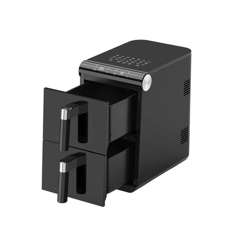 Friggitrice ad Aria 11 Litri Doppio Cestello 2800W con 13 Programmi e Touch Control e Accessori