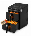 Friggitrice ad Aria 11 Litri Doppio Cestello 2800W con 13 Programmi e Touch Control e Accessori
