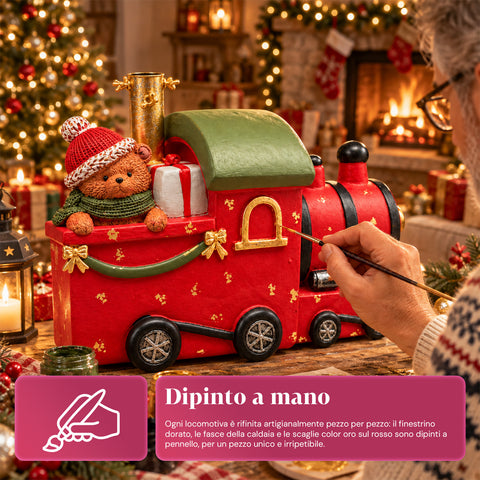Base per albero di Natale decorativa, 10 soggetti, in ferro e magnesio, aggancio universale, alberi fino a 210 cm, 2 modelli con luci LED