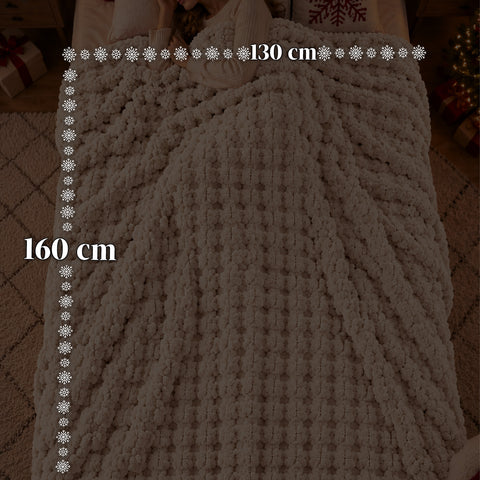 Set Coperta e Pantofole Soffici e Avvolgenti | Plaid Morbido 130x160 cm, Ciabatte Taglia Unica, 4 Colori