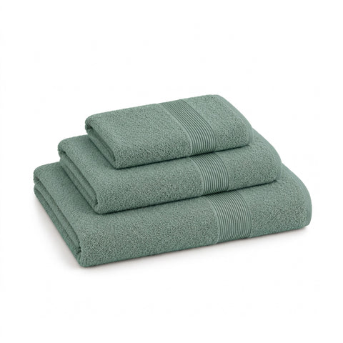 Set 3 Asciugamani in 100% Cotone – Tris Bagno con Telo 90x140, Asciugamano 60x100 e Ospite 40x60 cm, Morbidi e Assorbenti, 6 Colori