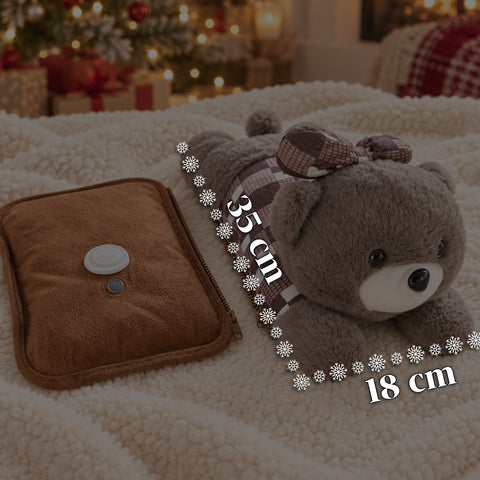 Scaldamani Peluche Elettrico con Borsa Termica Ricaricabile, 2 Tasche, Calore 4-5 Ore, Sfoderabile con Cerniera - Blind Box