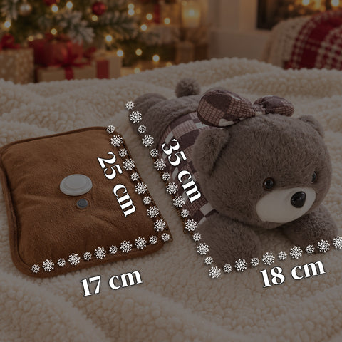 Scaldamani Peluche Elettrico con Borsa Termica Ricaricabile, 2 Tasche, Calore 4-5 Ore, Sfoderabile con Cerniera - Blind Box