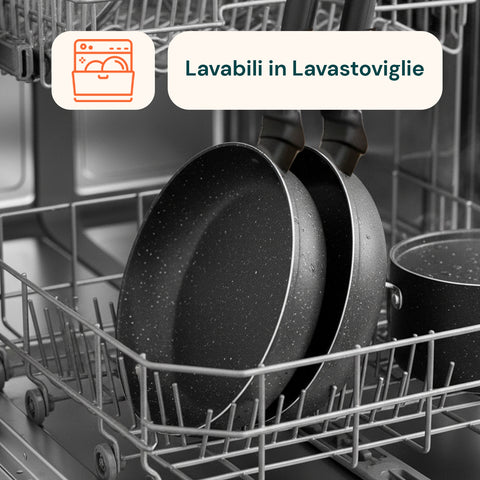 Batteria da Cucina Completa 13 Pezzi in Vari Colori con Mestoli Inclusi