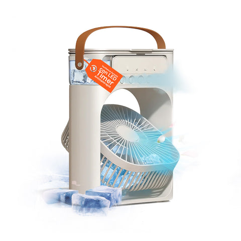 Ventilatore Portatile Ricaricabile Usb Nebulizzatore Serbatoio 600ml con Batteria Litio