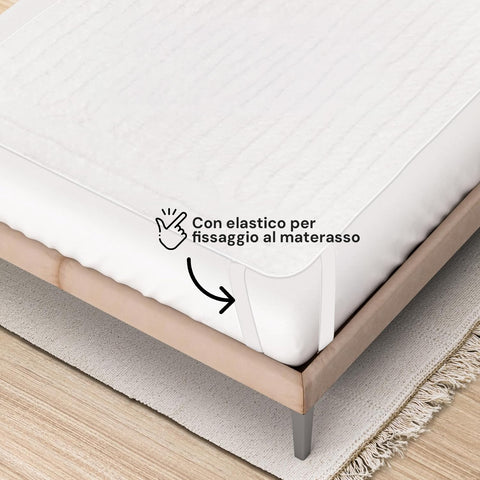 Coperta Termica Elettrica Coprimaterasso con Riscaldamento Rapido e 6 Temperature