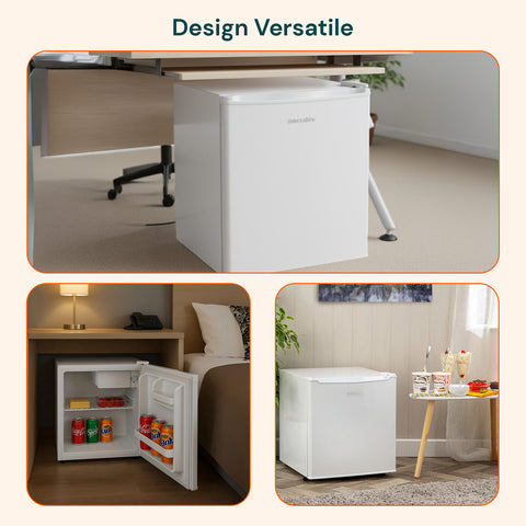 Mini Frigo 45L Bianco da Tavolo – Temperatura Regolabile da 2° a 12°C