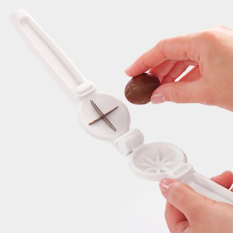 Taglia Castagne in Acciaio e ABS – Lama Seghettata 17x5x4 cm