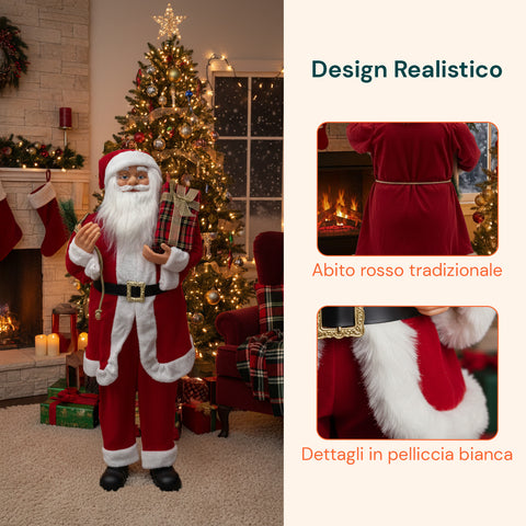 Decoro Natalizio Babbo Natale – Stile Classico Perfetto per Ingresso Soggiorno