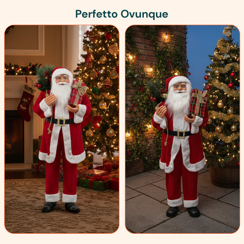 Decoro Natalizio Babbo Natale – Stile Classico Perfetto per Ingresso Soggiorno