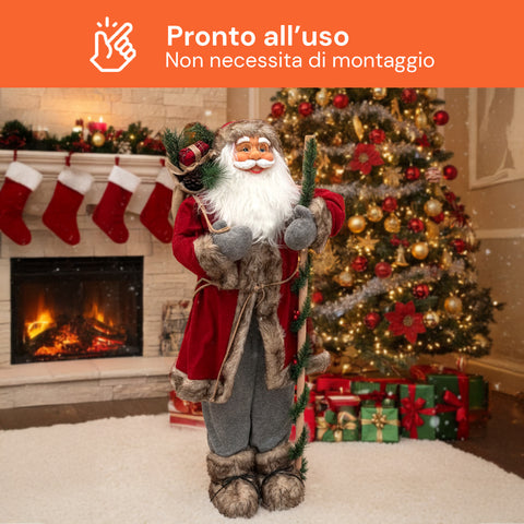 Decoro Natalizio Babbo Natale – Stile Classico Perfetto per Ingresso Soggiorno
