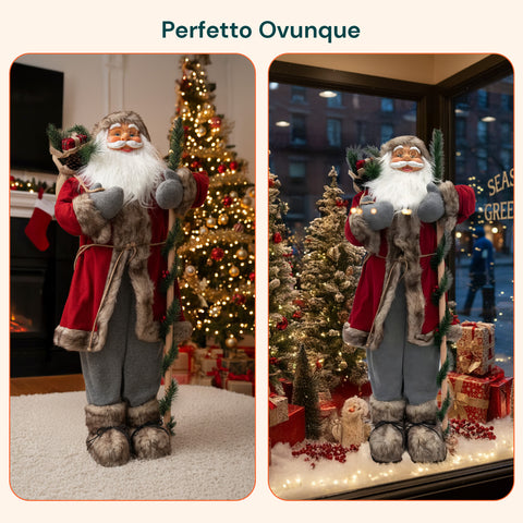 Decoro Natalizio Babbo Natale – Stile Classico Perfetto per Ingresso Soggiorno