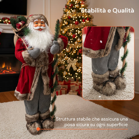 Decoro Natalizio Babbo Natale – Stile Classico Perfetto per Ingresso Soggiorno