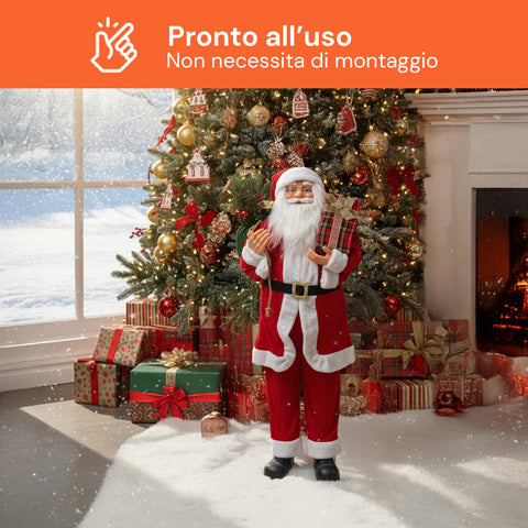 Decoro Natalizio Babbo Natale – Stile Classico Perfetto per Ingresso Soggiorno