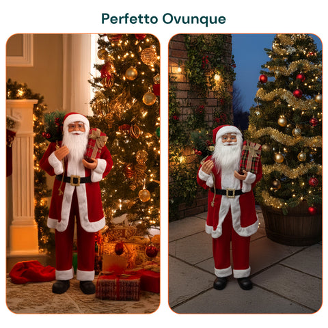Decoro Natalizio Babbo Natale – Stile Classico Perfetto per Ingresso Soggiorno