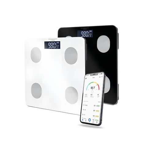 Bilancia Digitale Smart 8 Profili in Vetro Temperato con Spegnimento Automatico