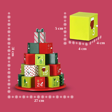 Calendari dell’Avvento – Versione Albero con Cassetti o Casette con Sticker