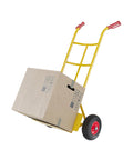 Carrello a mano portata 200kg in acciaio tubolare con ruote per trasporto sicuro di carichi pesanti e voluminosi