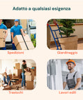 Carrello adatto a qualsiasi esigenza: spedizioni professionali, giardinaggio con vasi, traslochi domestici e lavori edili, versatile per ogni settore