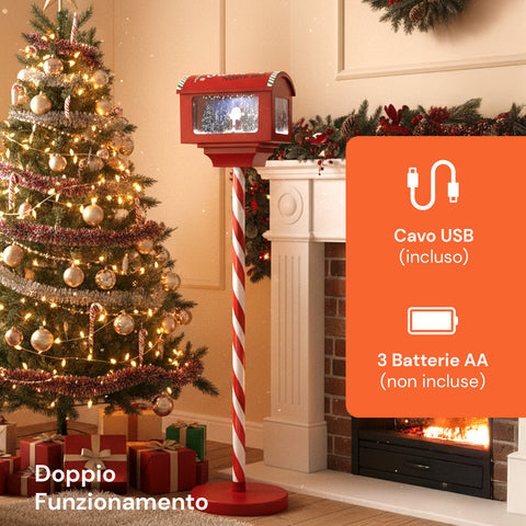 Cassetta Postale da 150cm con Palo – Luci LED e Suoni Inclusi
