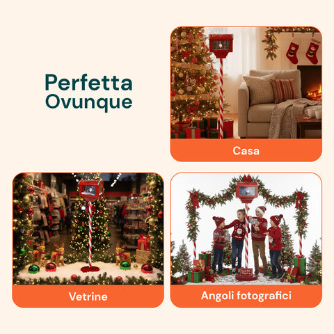 Cassetta Postale da 150cm con Palo – Luci LED e Suoni Inclusi