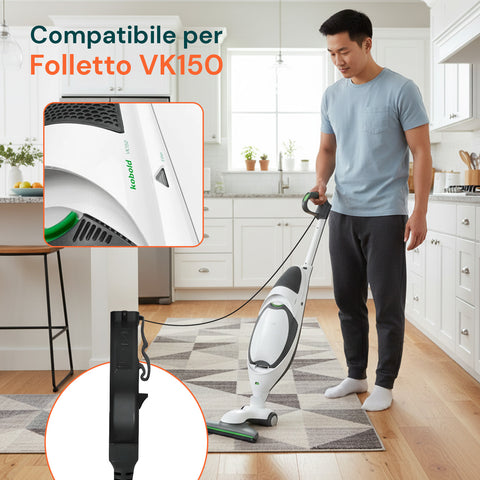 Cavo Alimentazione per Modello VK150 – Ricambio Compatibile 7m Grigio con Spina