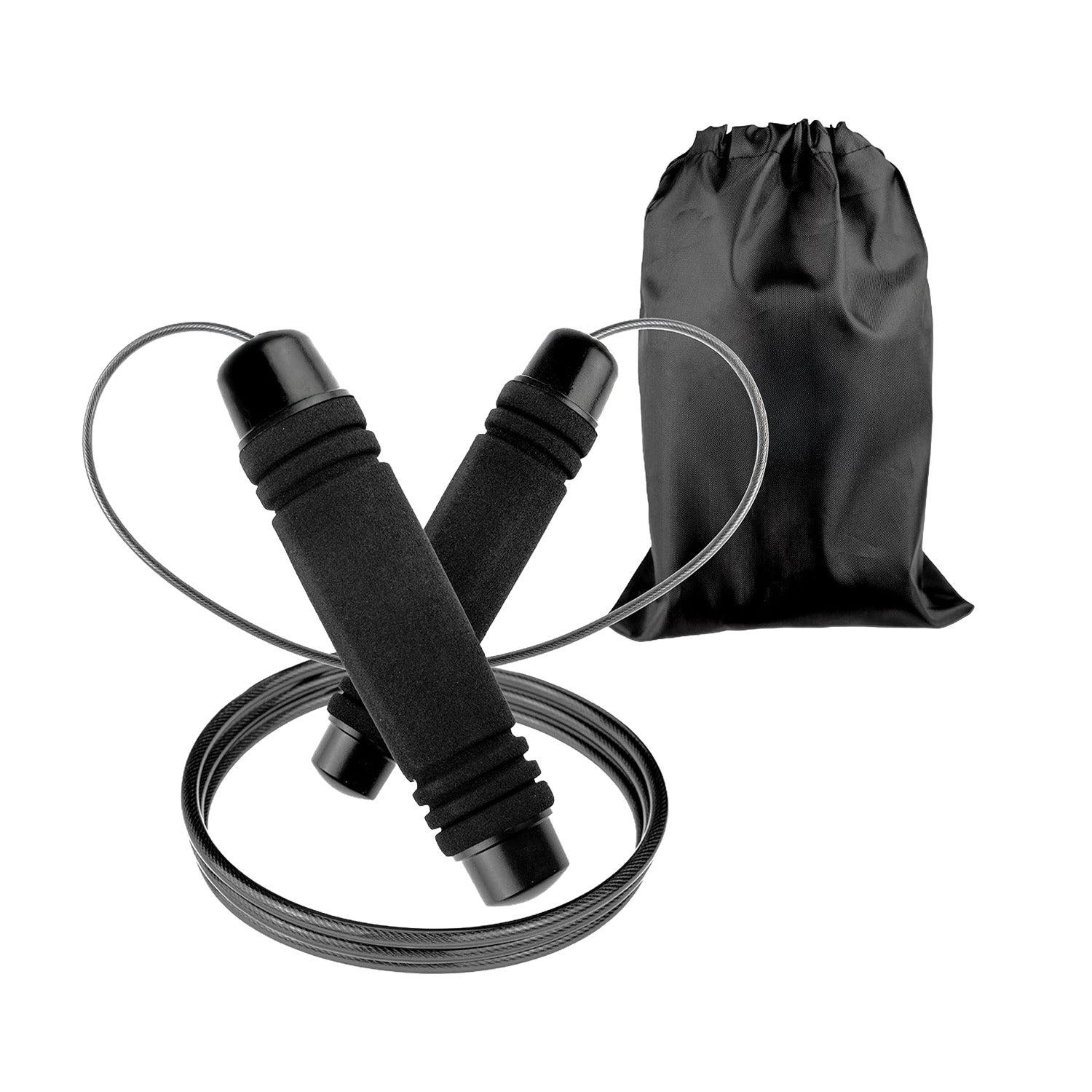 Corda da Salto Fitness con Impugnatura Ergonomica e Borsa