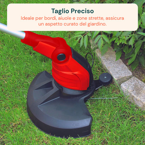 Decespugliatore Elettrico Regolabile – 550W e Sistema Tap & Go