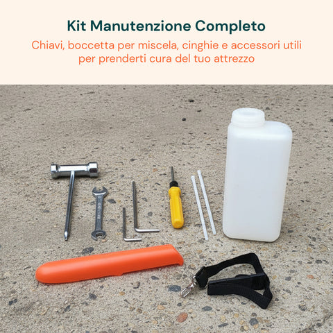 Decespugliatore a Scoppio 4 in 1 con Tagliasiepi, Motosega e Troncarami 52cc