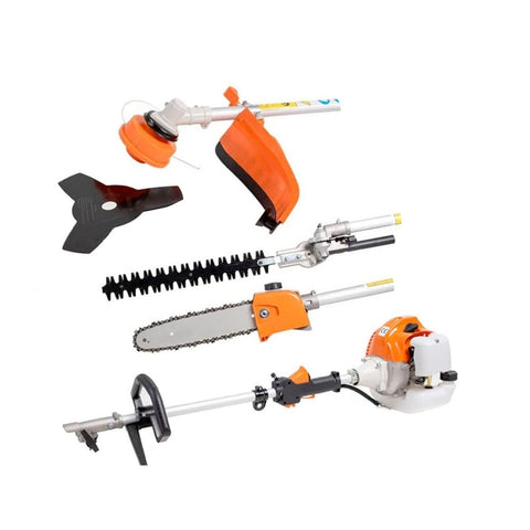 Decespugliatore a Scoppio 4 in 1 con Tagliasiepi, Motosega e Troncarami 52cc