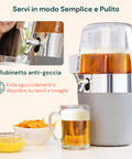 Contenitore bevande Avilia facile pulizia in lavastoviglie, completamente smontabile per massima igiene e praticità d'uso