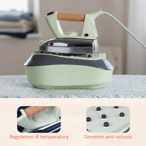 Ferro da Stiro a Caldaia 2000W – Piastra Inox e Vapore Continuo