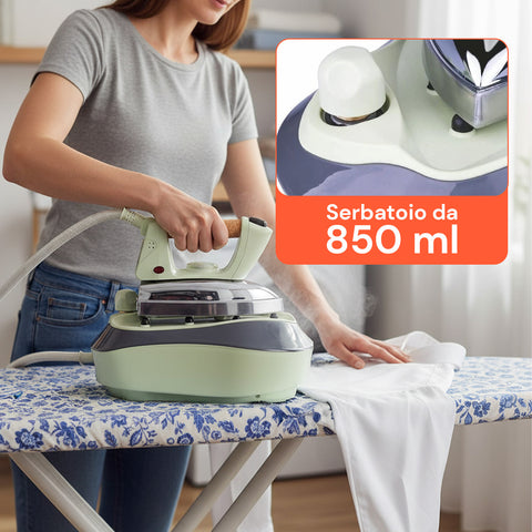 Ferro da Stiro a Caldaia 2000W – Piastra Inox e Vapore Continuo