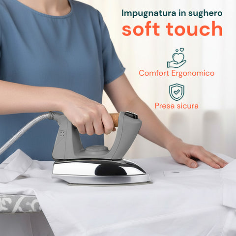 Ferro da Stiro a Caldaia 2000W – Piastra Inox e Vapore Continuo