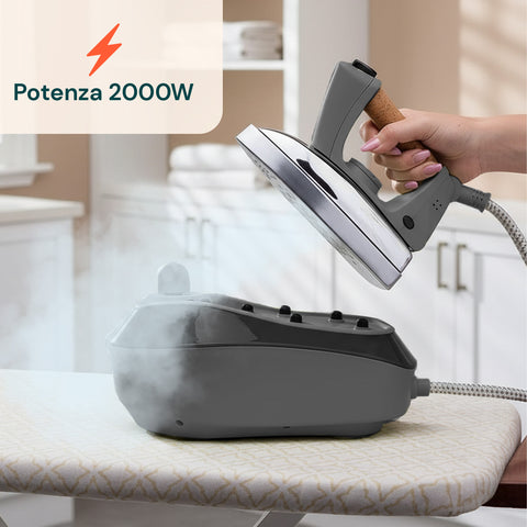 Ferro da Stiro a Caldaia 2000W – Piastra Inox e Vapore Continuo