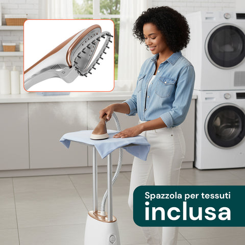 Ferro da Stiro a Vapore Verticale  1580W con Accessori e Serbatoio 1500ml