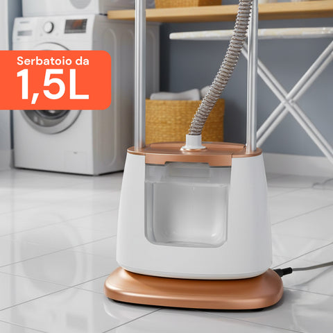 Ferro da Stiro a Vapore Verticale  1580W con Accessori e Serbatoio 1500ml