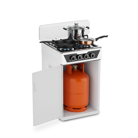 Cucina a Gas 4 Fuochi con Vano Portabombola – Per Interni ed Esterni