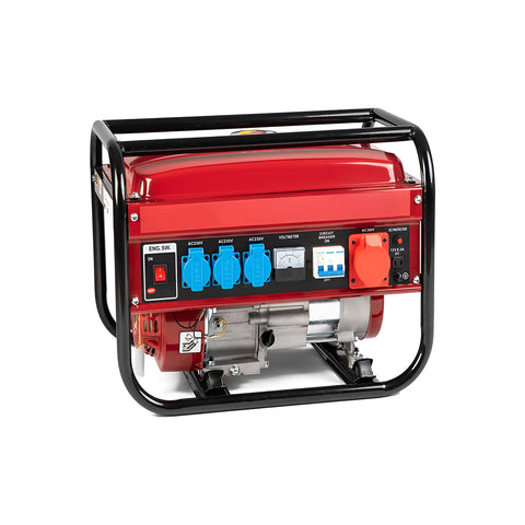 Gruppo Elettrogeno Portatile Doppia Uscita 220V / 380V per Campeggio e Cantiere