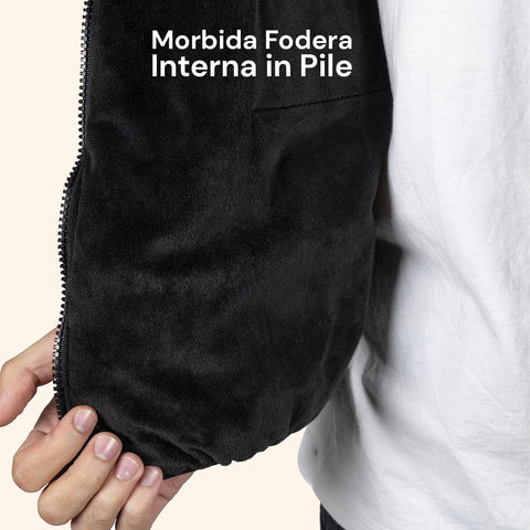 Gilet Termico Nero Unisex L-XXL – 3 Livelli di Temperatura e Ricarica USB