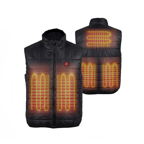 Gilet Termico Nero Unisex L-XXL – 3 Livelli di Temperatura e Ricarica USB