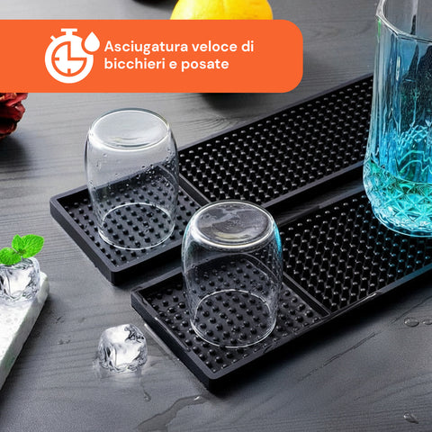 Set Silicone Cucina 5 Pezzi – Tappetino Lavello e Spugne Ultra-Assorbenti