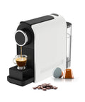 Macchina caffè 1400W compatibile Nespresso con pressione 20 bar, serbatoio 0,5L e spegnimento automatico per espresso perfetto