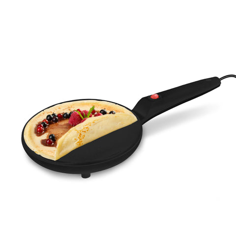 Padella Crepes Elettrica 700w con Rivestimento Antiaderente Facile Pulizia