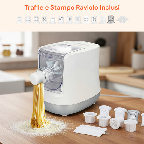 Macchina per la Pasta Elettrica Antonina – 13 Trafile e Accessori