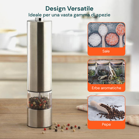 Macinaspezie Cordless A Batteria Con Luce Led